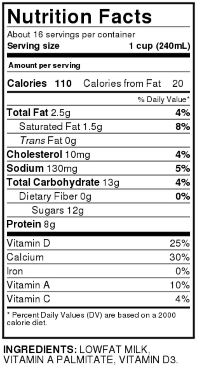 slide 7 of 8, King Kullen 1% Milk, 128 fl oz