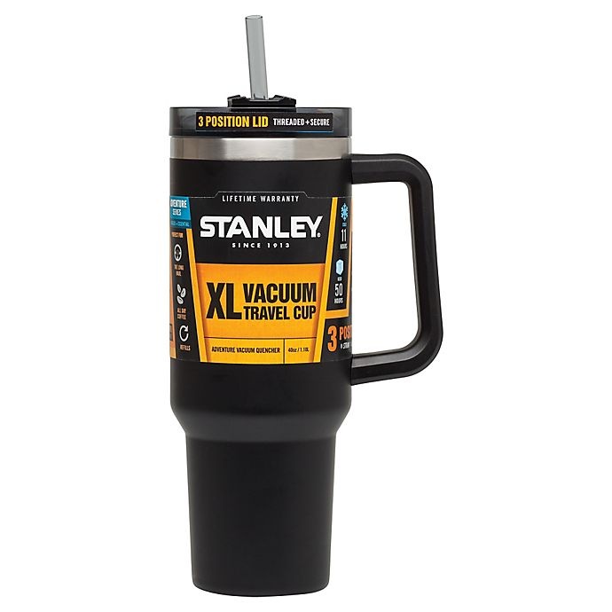 slide 5 of 5, STANLEY Adventure Vacuum Quencher - Black, 40 oz