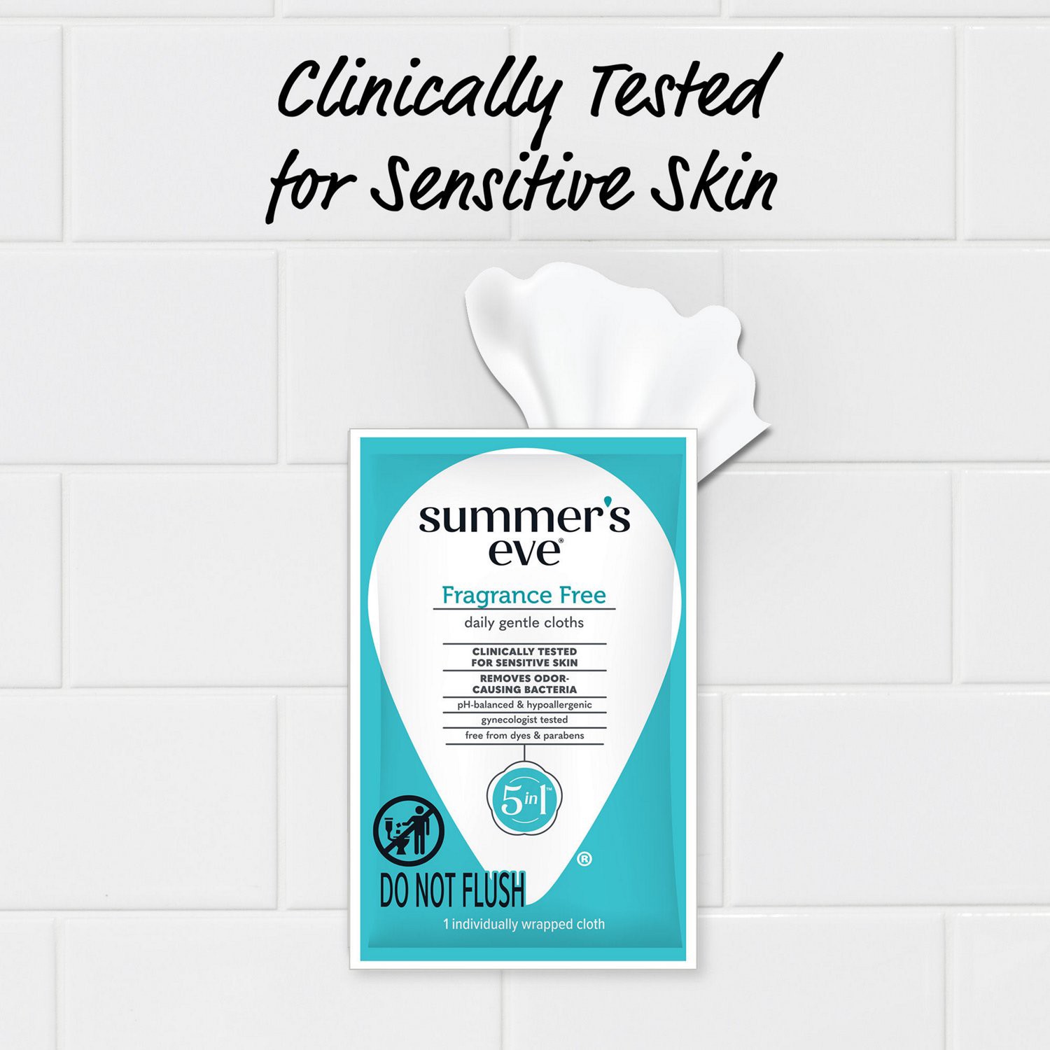 slide 6 of 6, Summer's Eve Fragrance Free Cleansing 32 Cloths, 12 ct