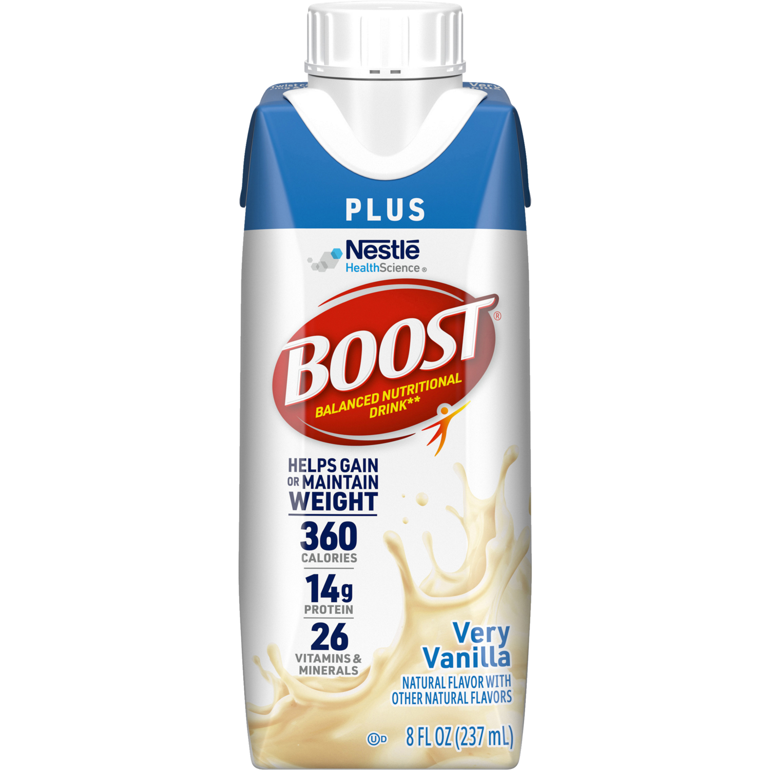 slide 5 of 8, Boost Plus Nutritional Drink, Very Vanilla- 12 oz, 12 oz