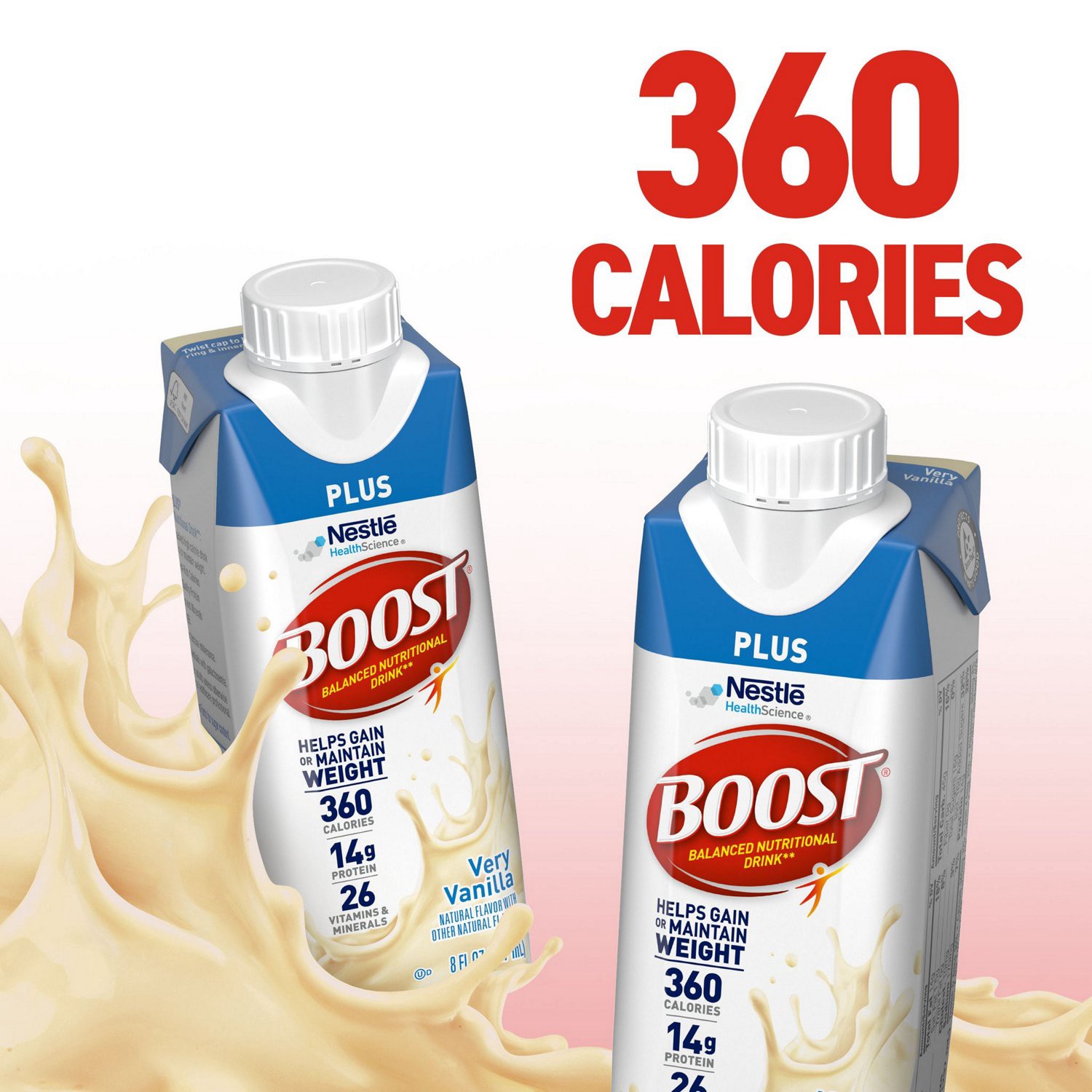 slide 7 of 8, Boost Plus Nutritional Drink, Very Vanilla- 12 oz, 12 oz