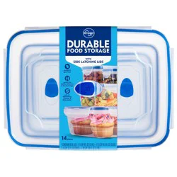 Kroger Durable Food Storage with Side Latching Lids