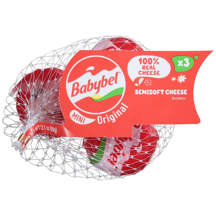 slide 4 of 5, Babybel Mini Babybel Original Snack Cheese, 3 Pack (2.1 oz), 2.1 oz