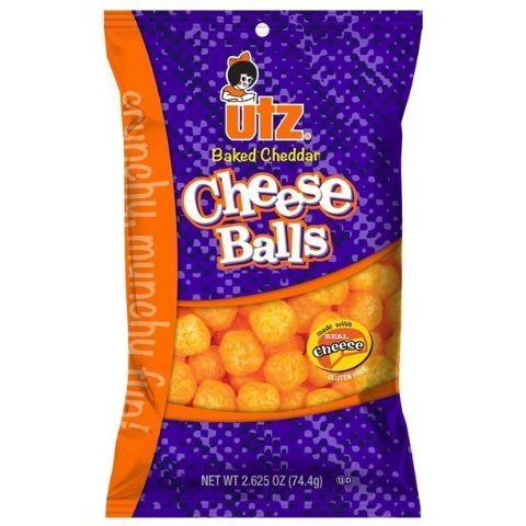 slide 1 of 1, Utz Cheddar Cheese Balls, 2.65 oz