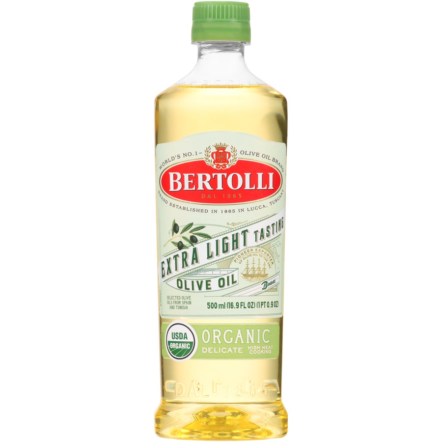 slide 1 of 4, Bertolli Extra Light Tasting Organic Olive Oil, 16.9 oz