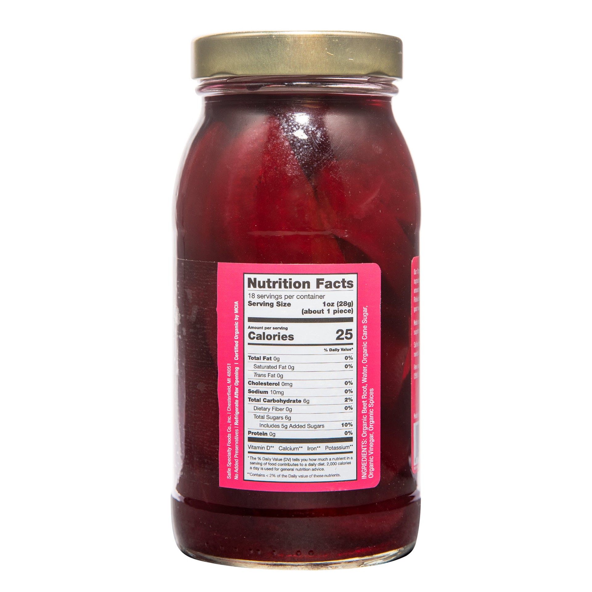 slide 2 of 2, Safie's Organic Sweet Pickled Beets, 2 ct; 26 oz