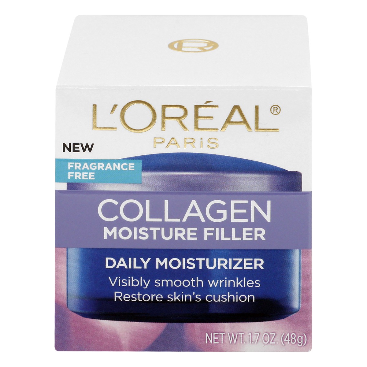 slide 1 of 1, L'Oréal Collagen Daily Moisturizer, Fragrance Free, 1.7 oz