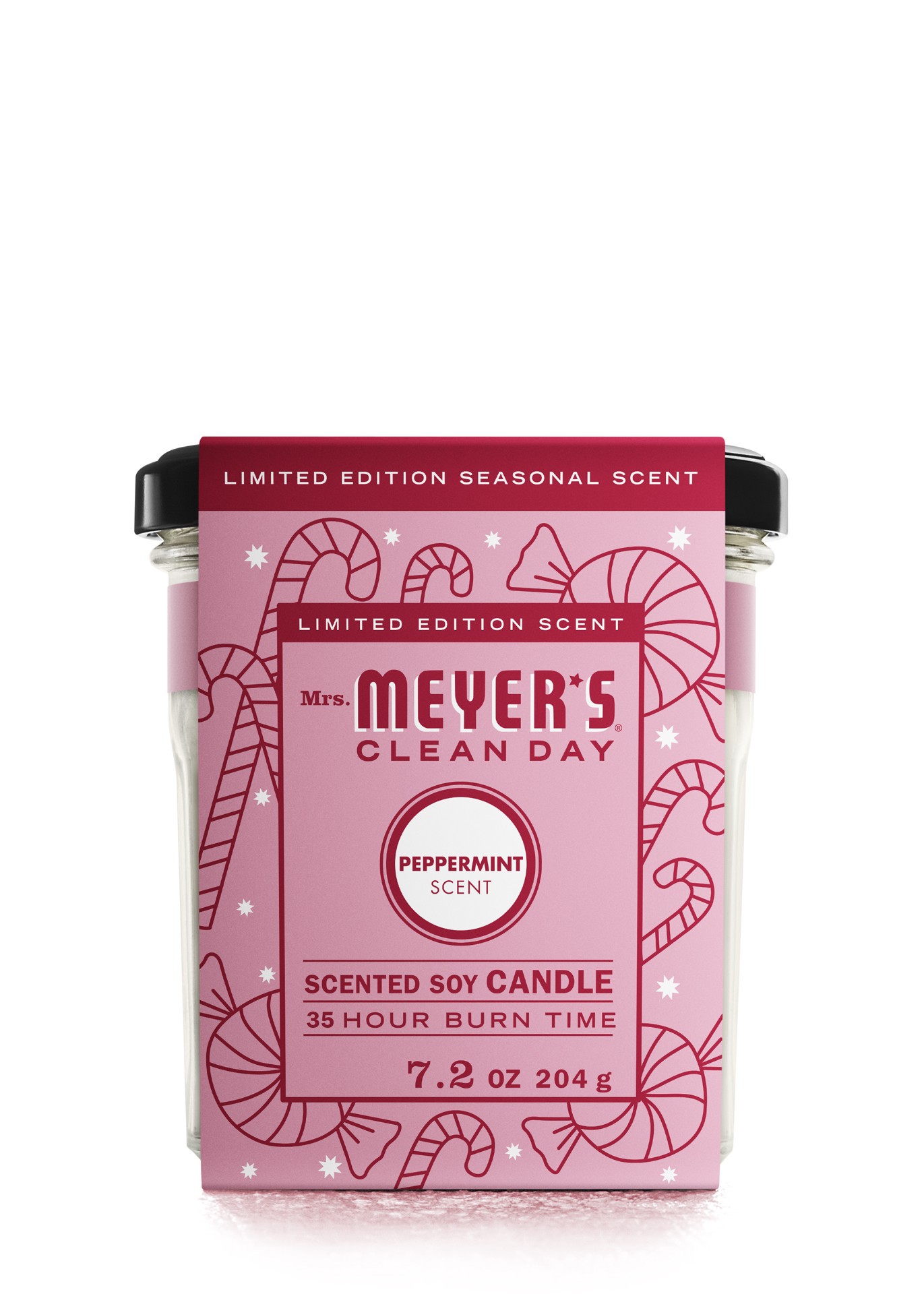 slide 3 of 9, Mrs. Meyer's Clean Day Scented Soy Candle, Peppermint Scent, 7.2 oz