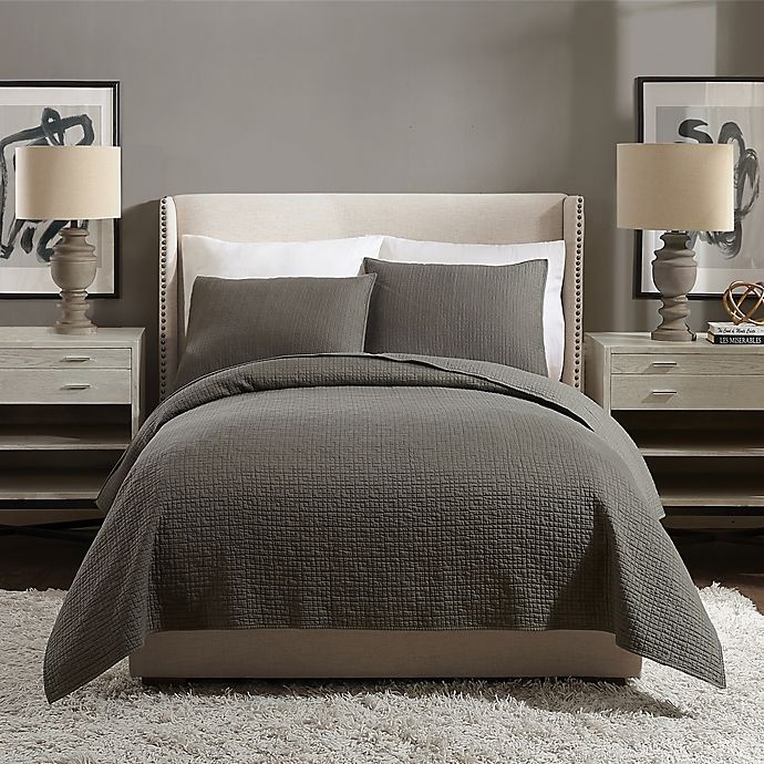 slide 3 of 3, Ayesha Curry Labyrinth King Pillow Sham - Grey, 1 ct