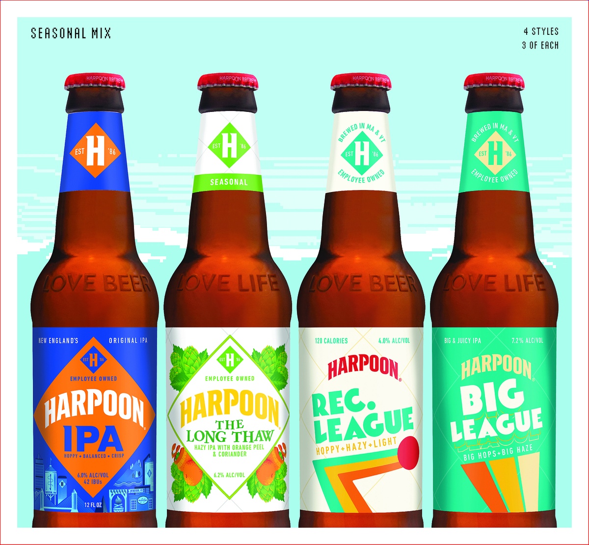 slide 5 of 6, Harpoon Brewery Summer Vacation Variety Pack, 12 ct; 12 fl oz