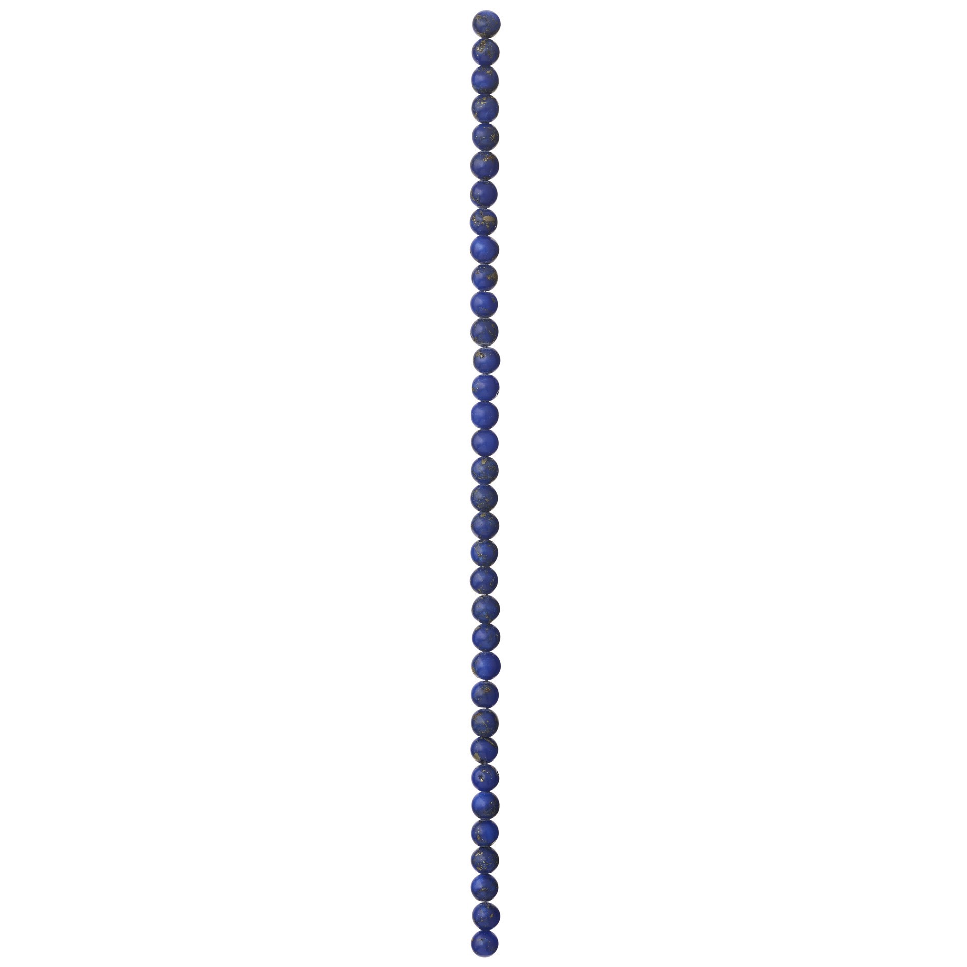 slide 3 of 3, Sapphire Reconstituted Lapis Round Beads, 6mm By Bead Landing, 6 mm