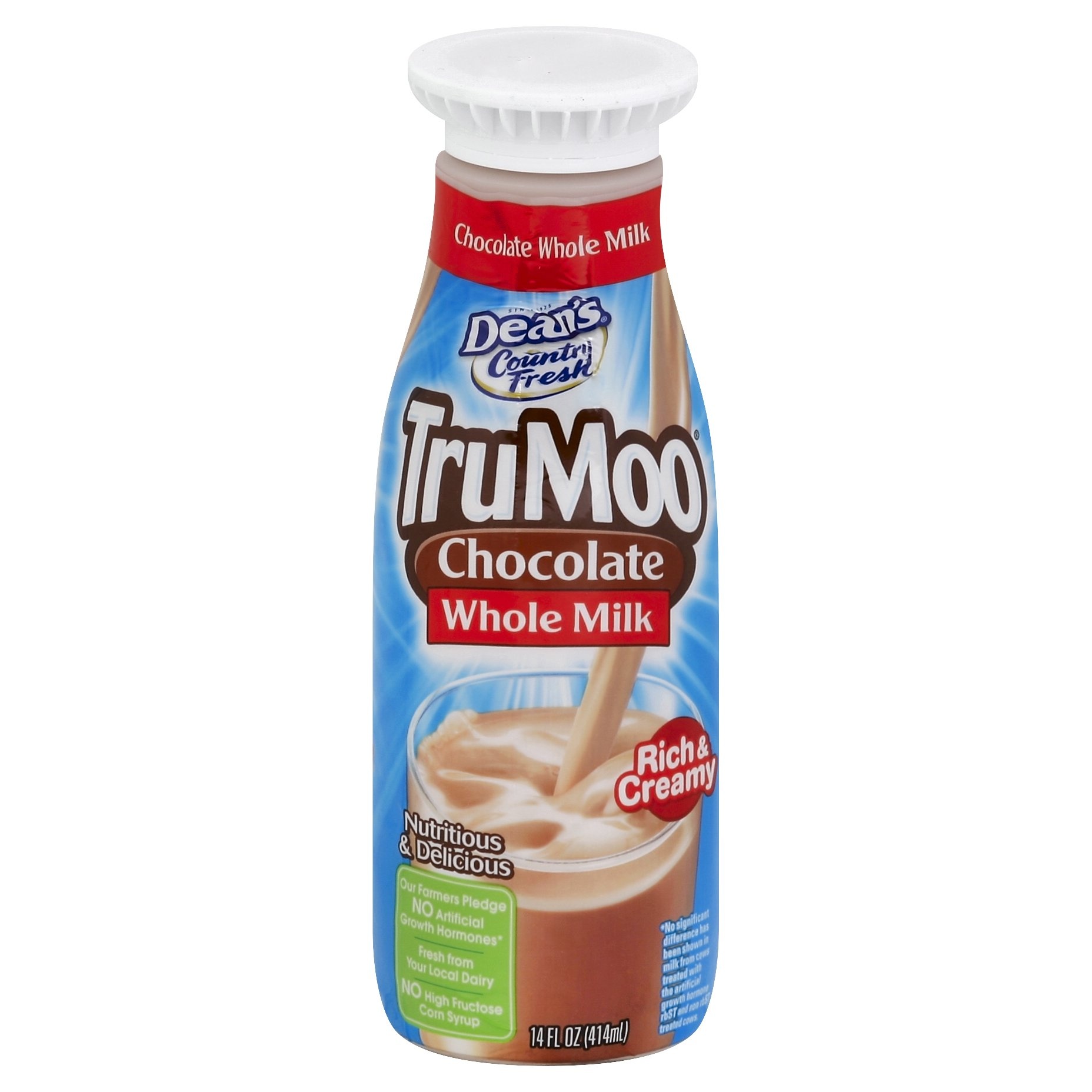 slide 1 of 4, TruMoo Whole Chocolate Milk, 14 fl oz