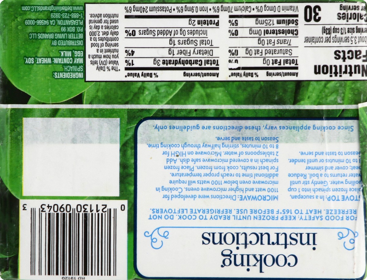 slide 9 of 11, Signature Select Spinach 10 oz, 10 oz