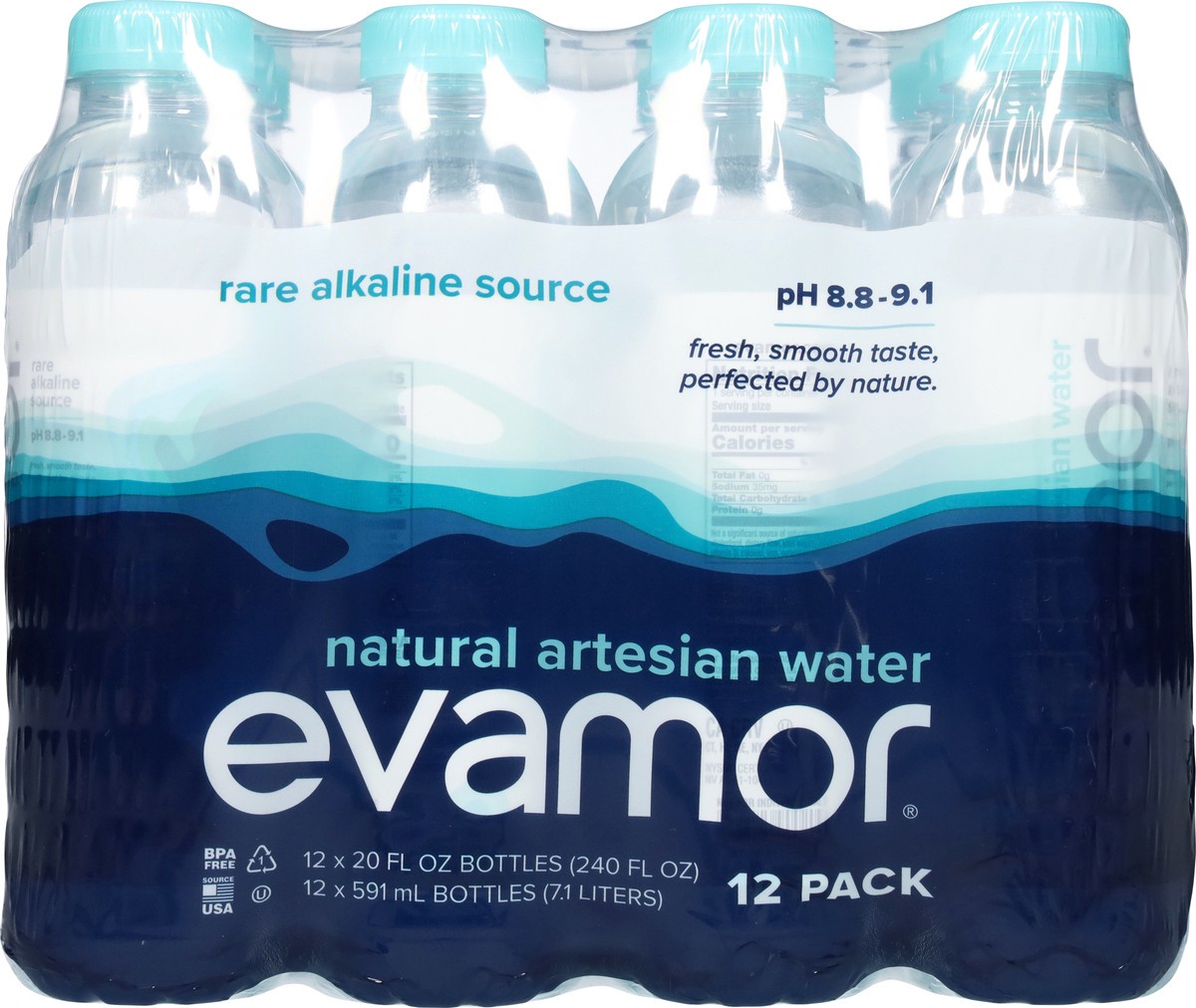 slide 6 of 9, Evamor Artesin Water 12Pk, 240 fl oz