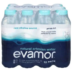 evamor Artesian Natural Water 12 Pack 12 - 20 fl oz Bottles
