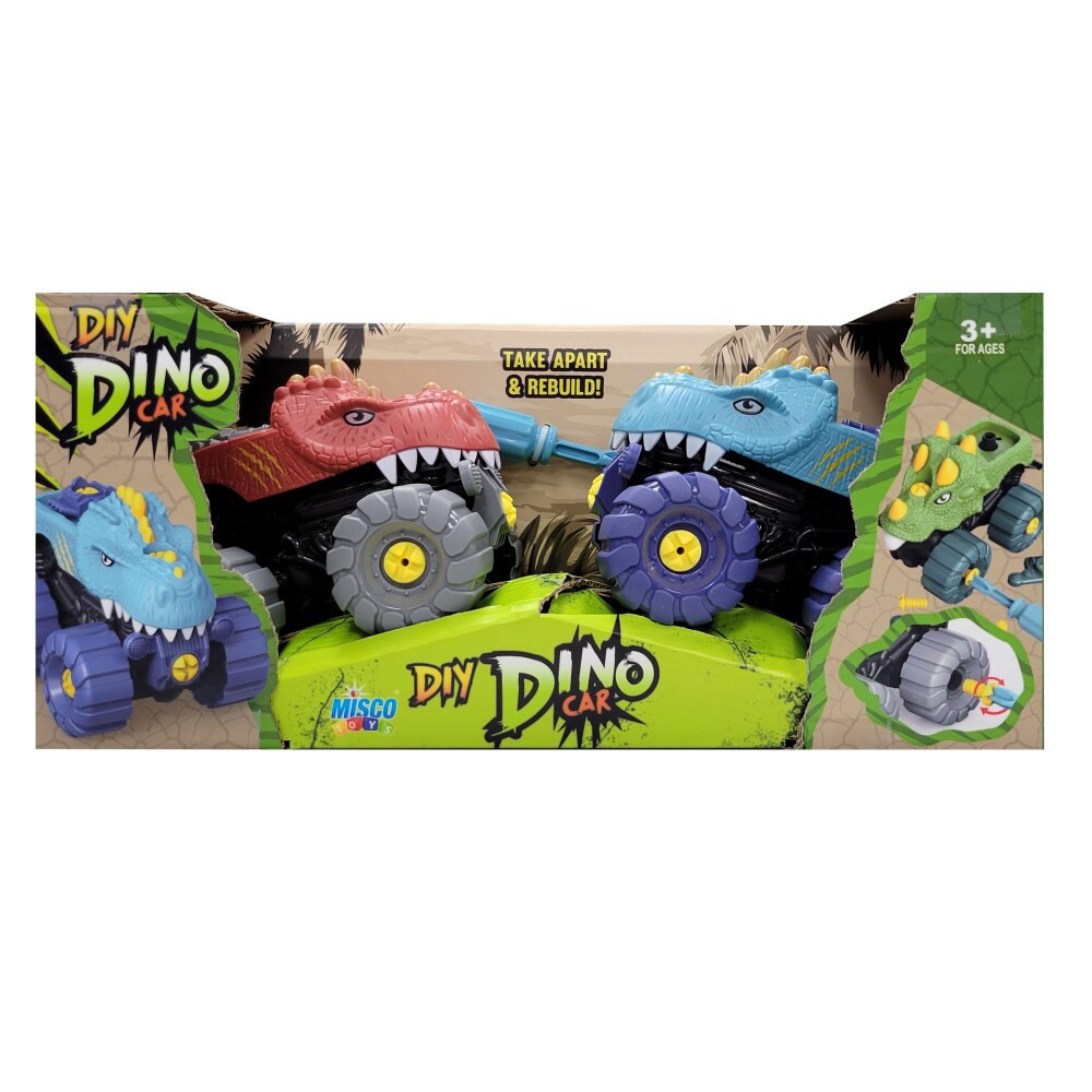 slide 1 of 1, Misco Diy Dino Car, 2 ct