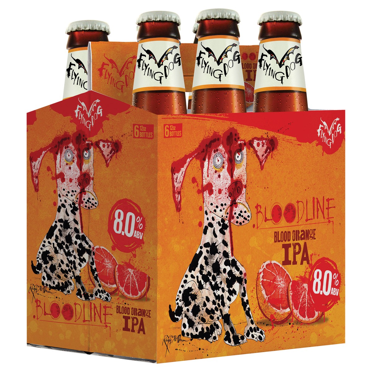 slide 2 of 6, Flying Dog Bloodline Orange Ale 6Pk, 12 oz