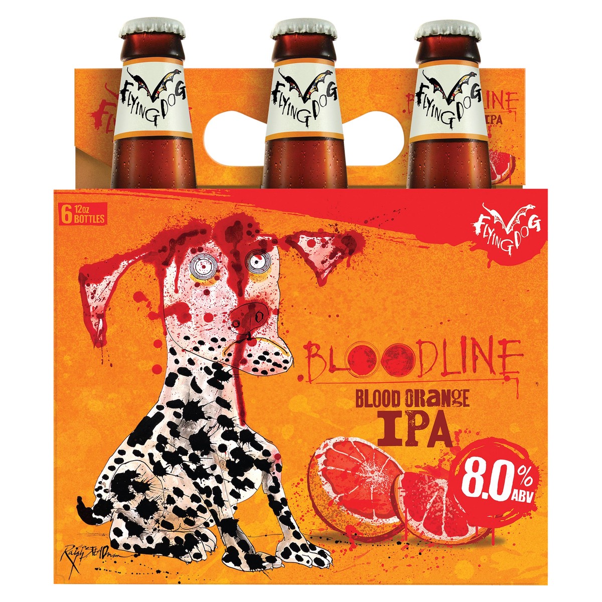 slide 1 of 6, Flying Dog Bloodline Orange Ale 6Pk, 12 oz