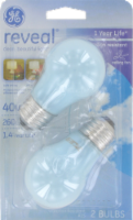slide 1 of 1, GE Reveal 40-Watt A15 Light Bulbs - 2 Pack, 2 ct