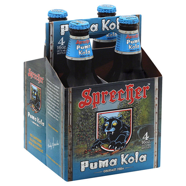 slide 1 of 1, Sprecher Puma Kola, 4 ct; 16 fl oz