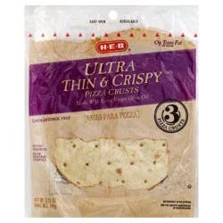 H-E-B Ultra Thin and Crispy 7 Inch Pizza Crusts