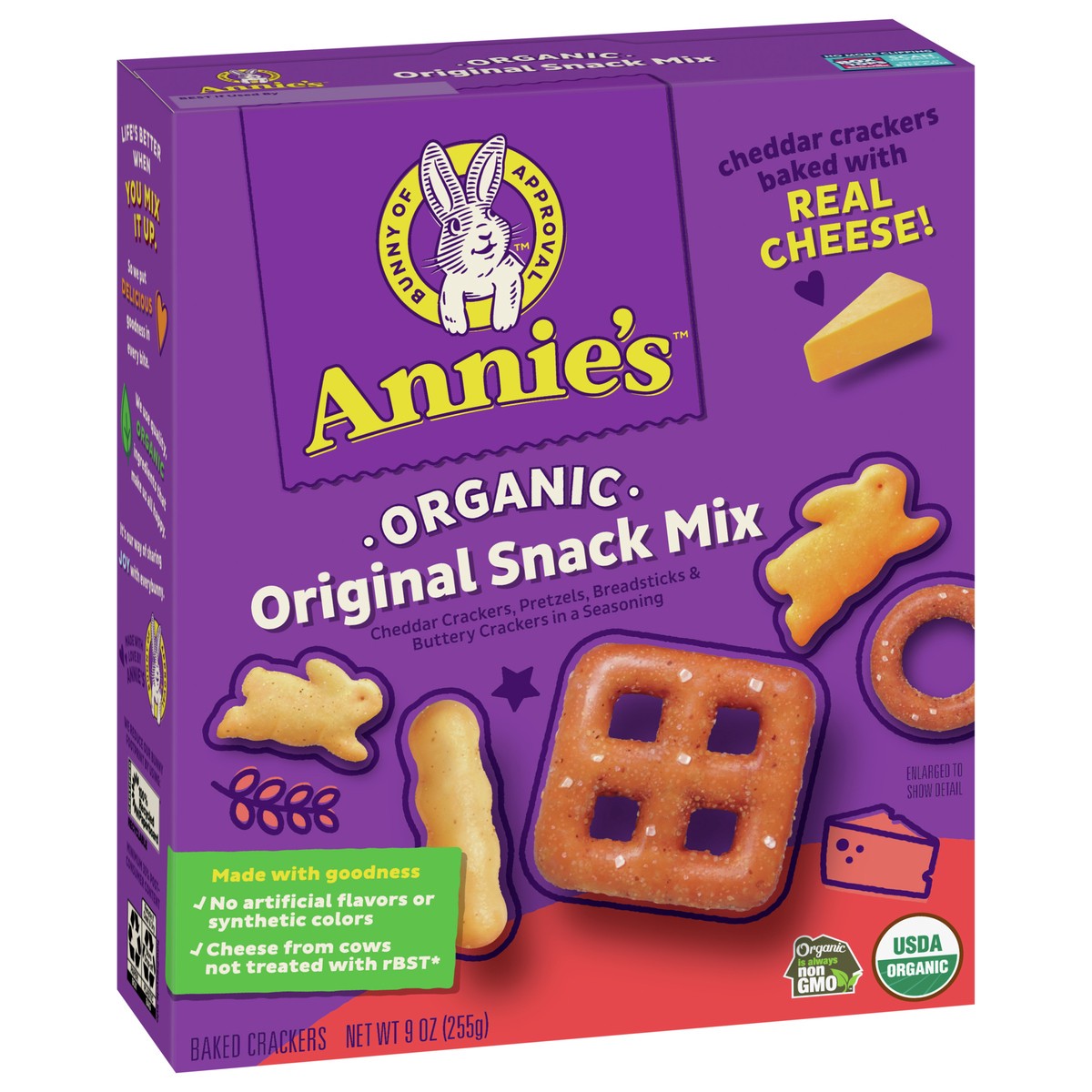 slide 7 of 9, Annie's Organic Assorted Crackers and Pretzels Snack Mix, 9 oz, 9 oz