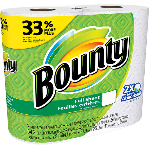 slide 6 of 7, Bounty Paper Towels, 2 ct