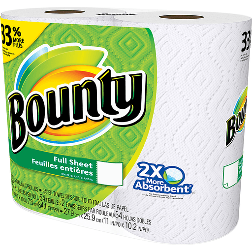 slide 7 of 7, Bounty Paper Towels, 2 ct