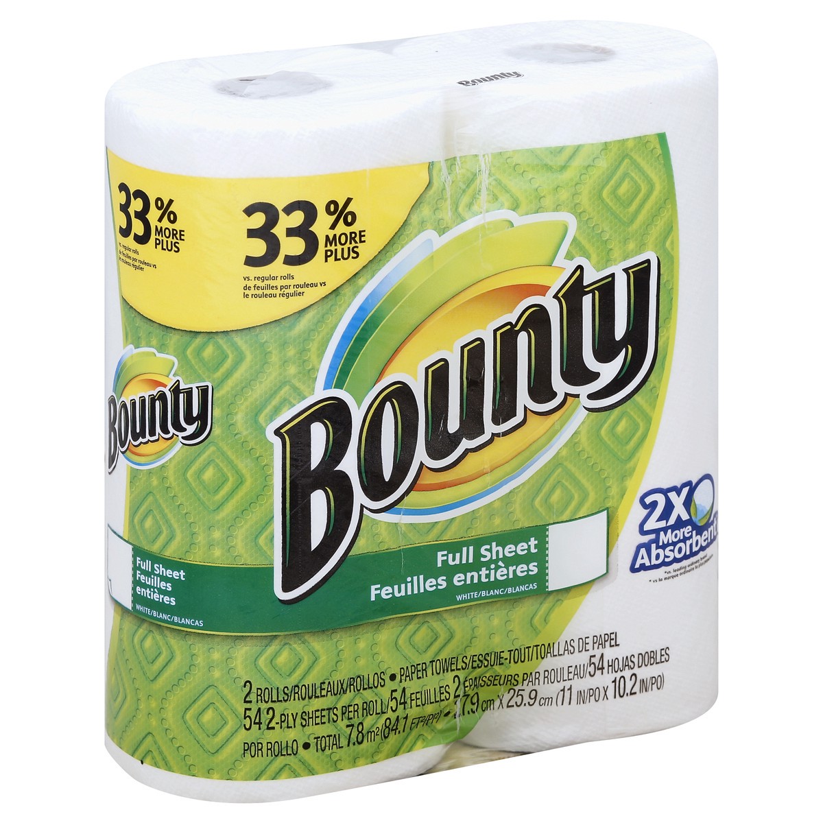 slide 1 of 7, Bounty Paper Towels, 2 ct