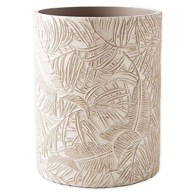 slide 1 of 4, Tommy Bahama Destinations Palm Wood Wastebasket, 1 ct