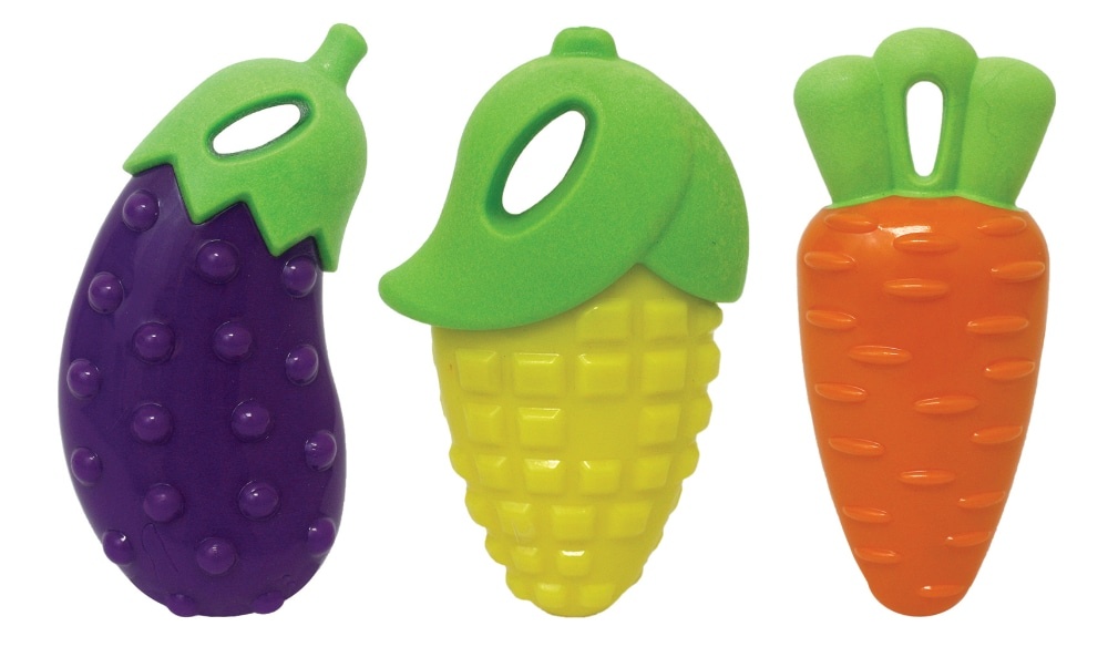 slide 1 of 1, MultiPet Harvest Vegetable Dog Toy - Assorted, 1 ct