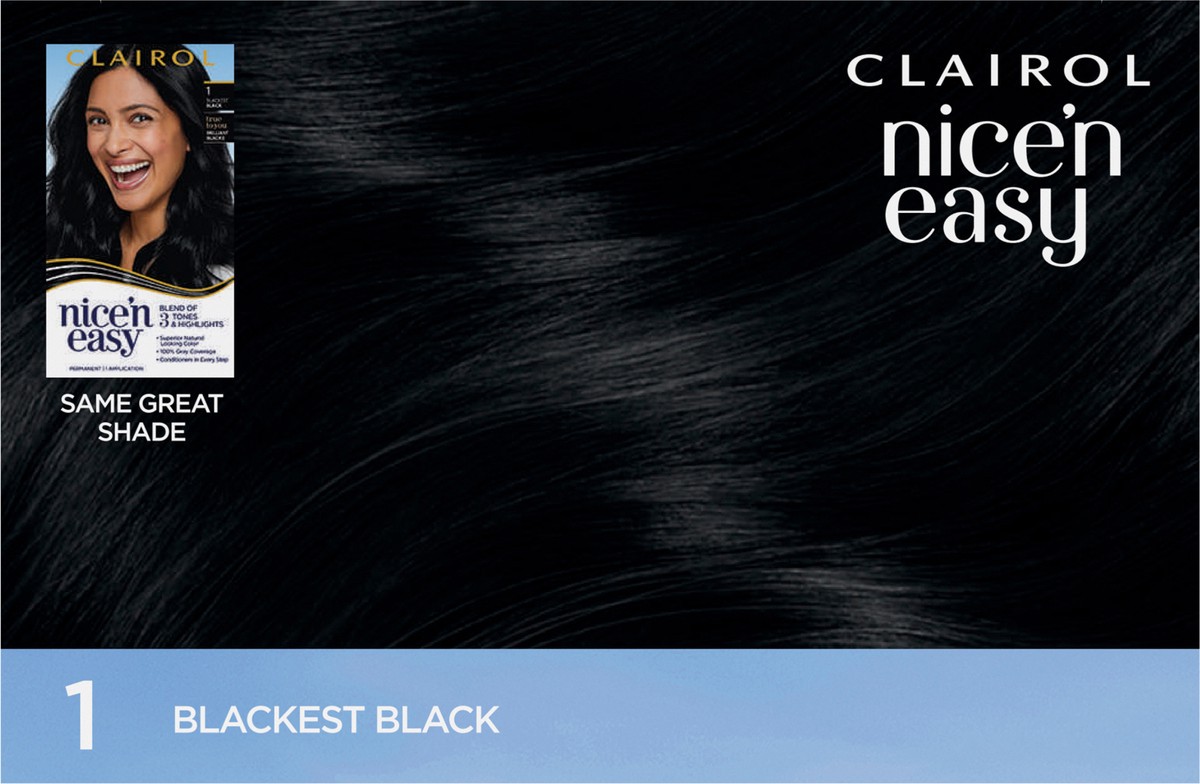 slide 4 of 10, Nice'n Easy Clairol Nice 'N Easy 1 Blackest Black, 1 ct