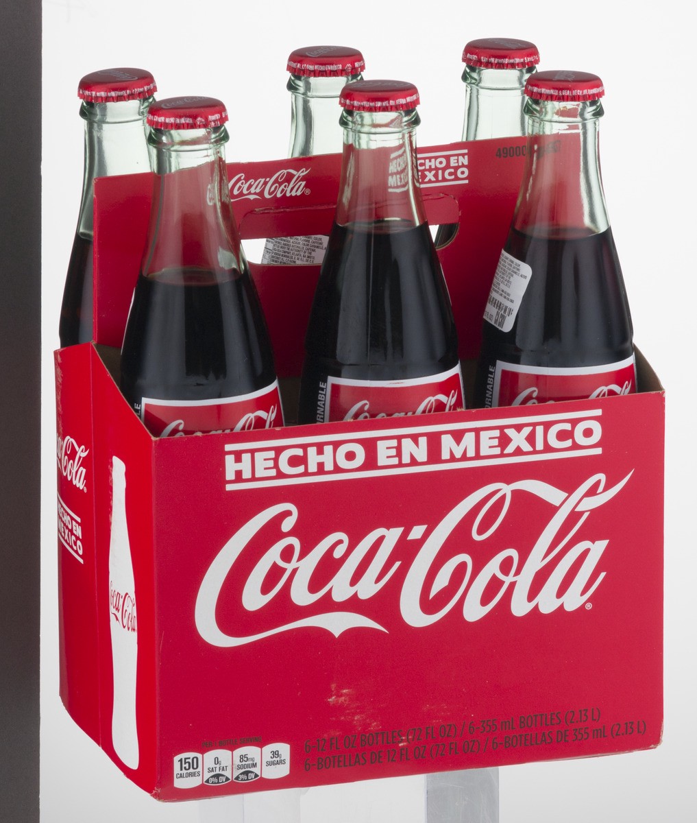 slide 8 of 9, Coca-Cola Hecho en Mexico Glass Bottles - 6 ct; 12 fl oz, 6 ct; 12 fl oz