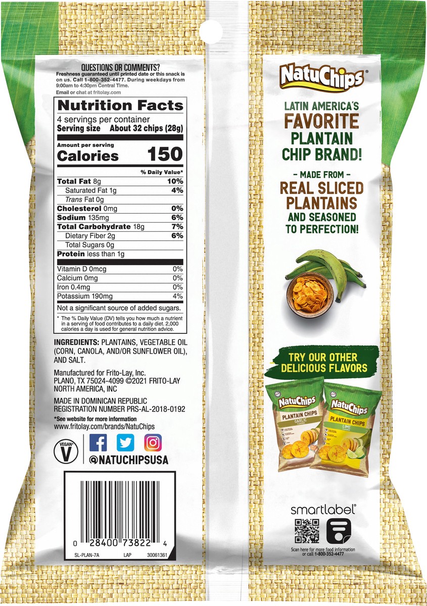 slide 6 of 9, NatuChips Snacks Plantain Original Chips 4 Oz, 8 ct