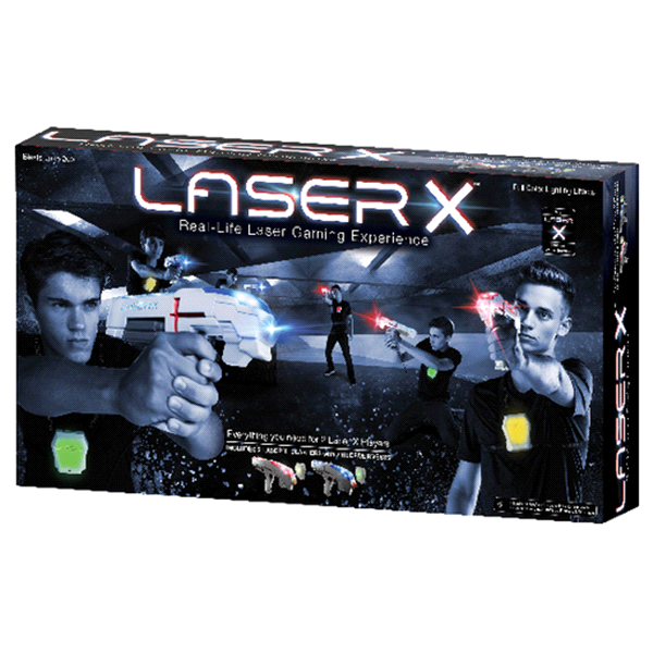 slide 1 of 2, LASER X Two Player Laser Tag Gaming Set, 1 ct