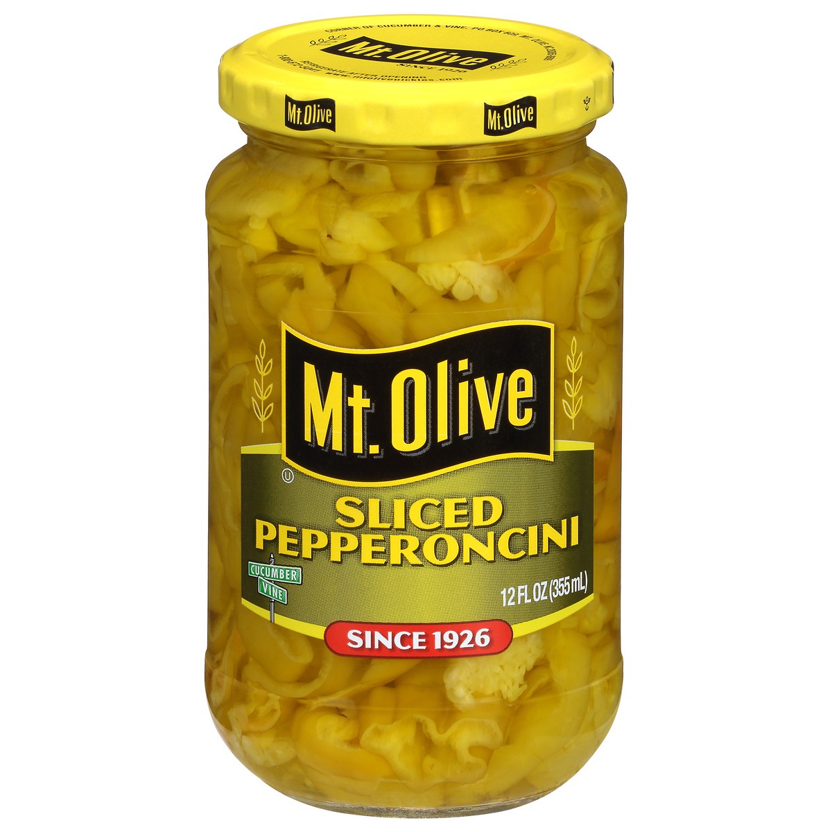 slide 1 of 1, Mt. Olive Sliced Pepperoncini 12 fl oz Jar, 12 fl oz