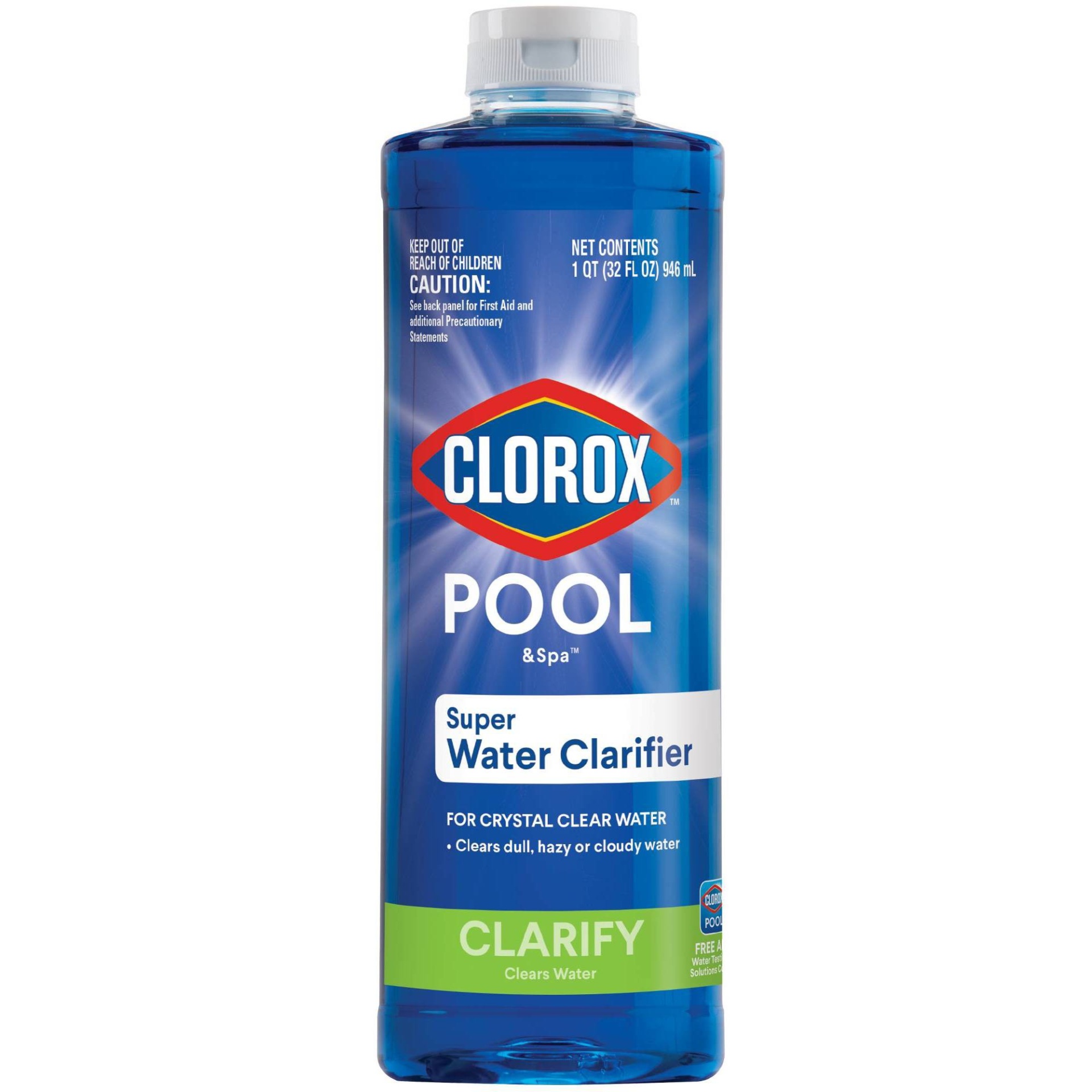 slide 1 of 5, Clorox Pool&Spa Super Water Clarifier, 32 oz