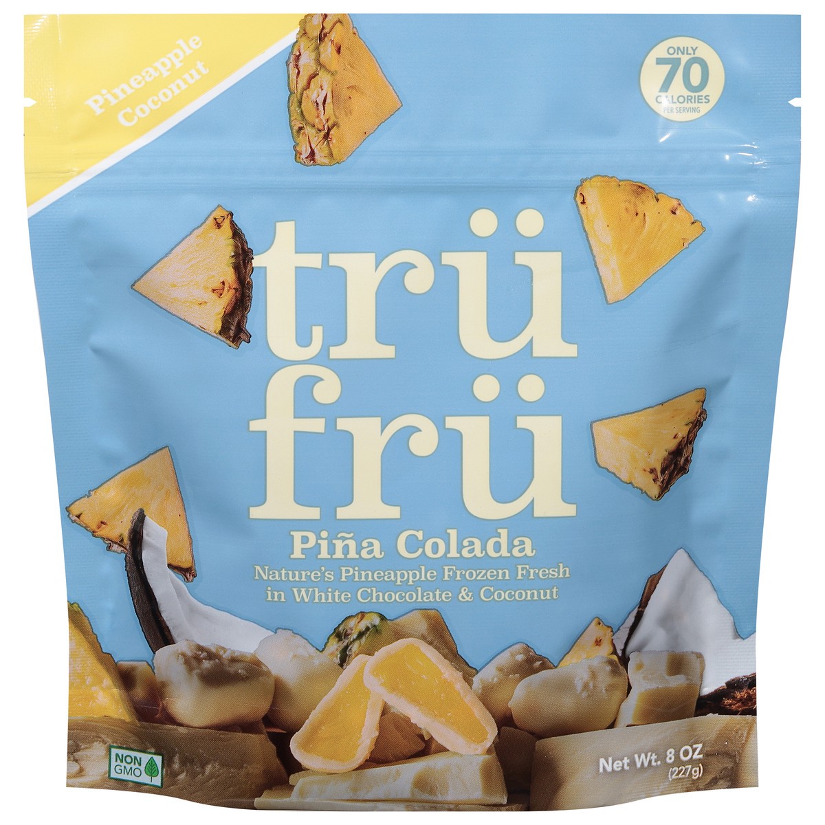 slide 1 of 1, Tru Fru Natures Pineapple in White Chocolate & Coconut (8 oz), 8 oz