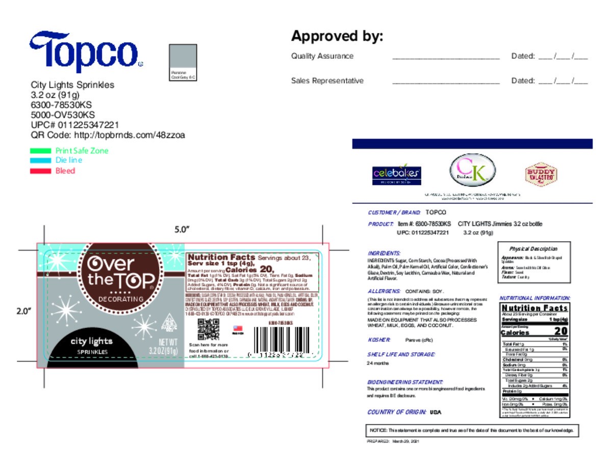 slide 17 of 17, Over The Top Decorating City Lights Sprinkles 3.2 oz, 3.2 oz
