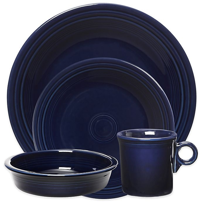 slide 1 of 3, Fiesta Place Setting - Cobalt Blue, 4 ct