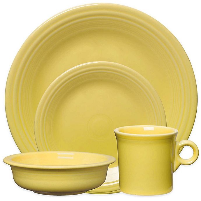 slide 1 of 3, Fiesta Place Setting - Sunflower, 4 ct