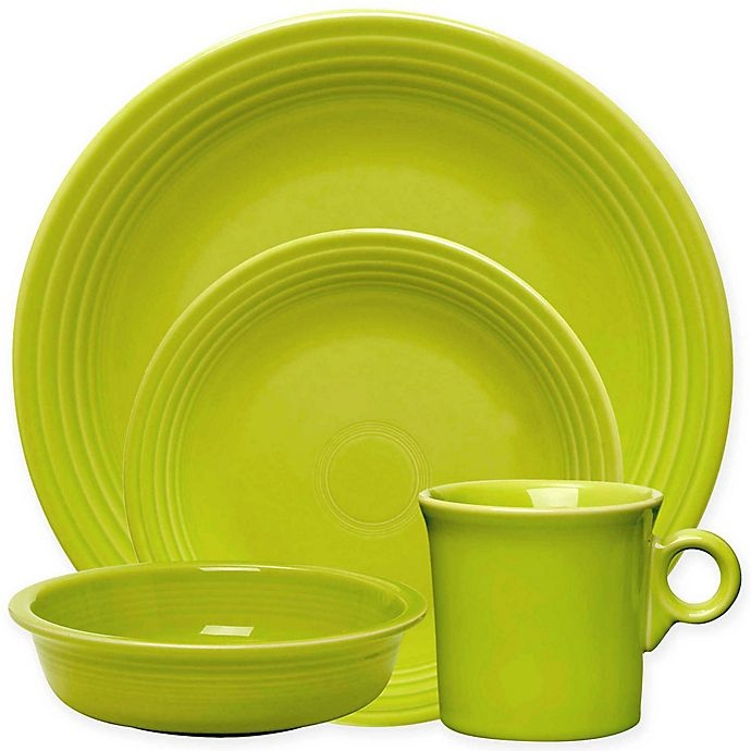 slide 1 of 5, Fiesta Place Setting - Lemongrass, 4 ct