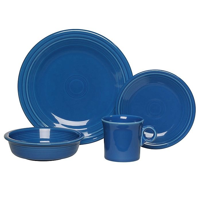 slide 4 of 4, Fiesta Dinnerware Set - Lapis, 16 ct