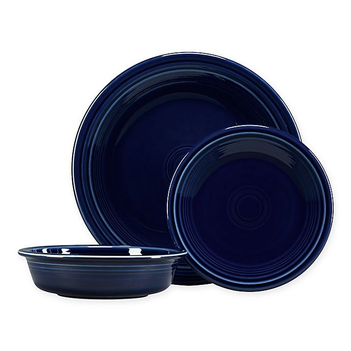 slide 1 of 3, Fiesta Classic Place Setting - Cobalt Blue, 3 ct