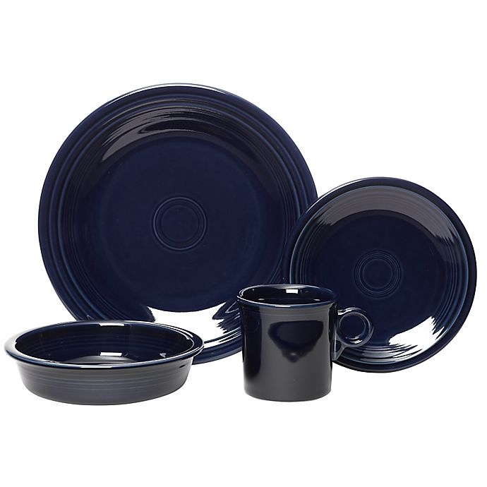 slide 2 of 4, Fiesta Dinnerware Set - Cobalt Blue, 16 ct