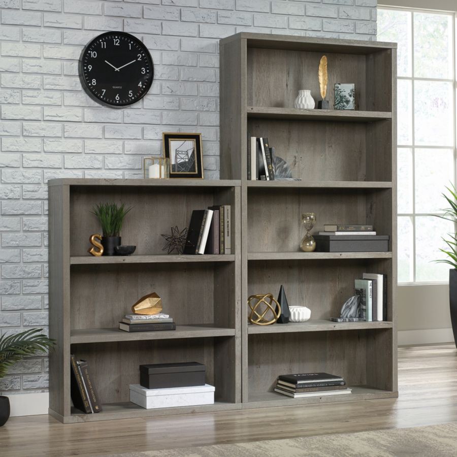 slide 4 of 9, Sauder Optimum Bookcase, 73-1/2'', 5 Shelves, Mystic Oak, 1 ct