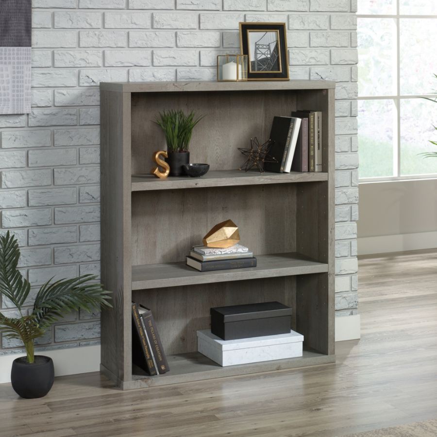 slide 7 of 10, Sauder Optimum Bookcase, 45'', 3 Shelves, Mystic Oak, 1 ct