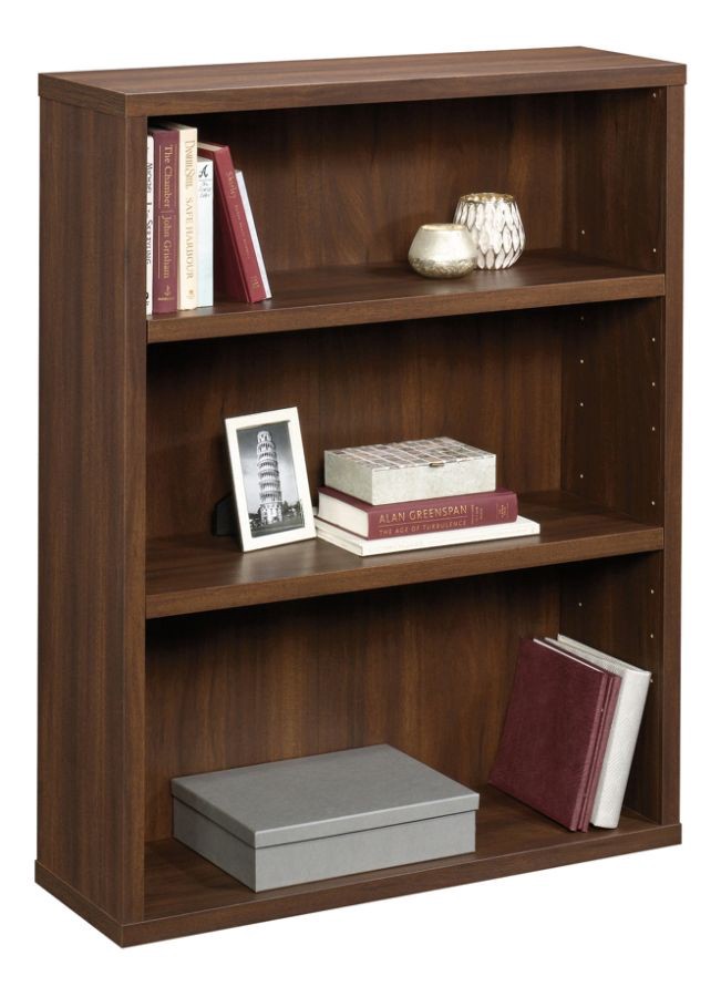 slide 10 of 10, Sauder Optimum Bookcase, 45'', 3 Shelves, Spiced Mahogany, 1 ct