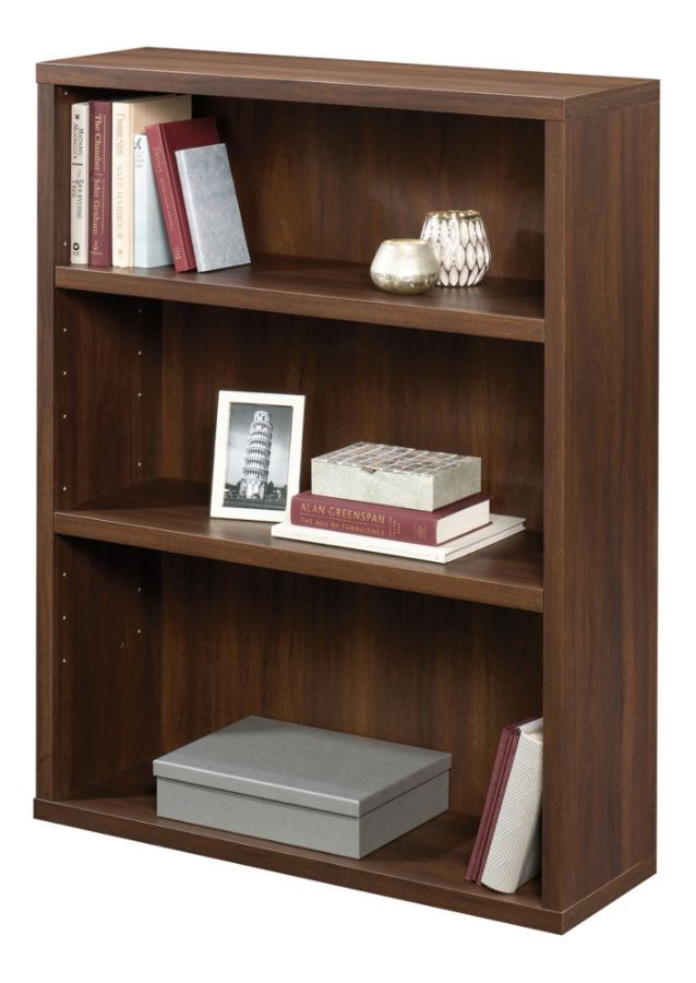 slide 6 of 10, Sauder Optimum Bookcase, 45'', 3 Shelves, Spiced Mahogany, 1 ct