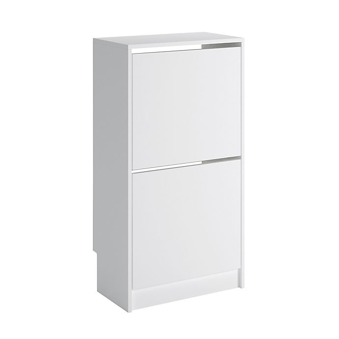 slide 4 of 4, Sauder Tilting Door Shoe Storage - White, 1 ct